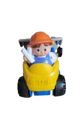 Fisher Price Little People Dump Truck & Eddie Worker Construction 2002